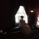 bride in window
