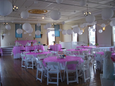 pink tables