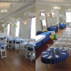 A photograph of a finely decorated event space.